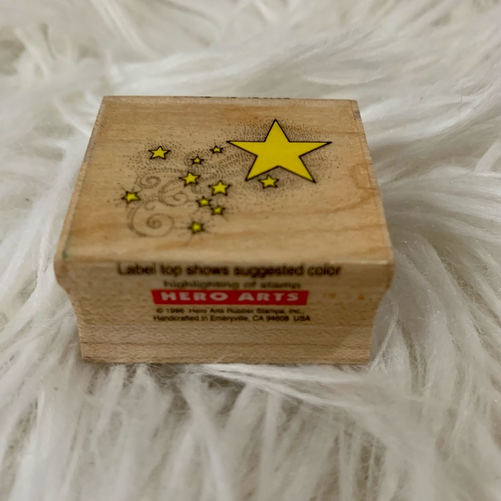 Lot of 6 Vintage Rubber Stamps Celestial Themed Stars Moon Crafting Stamping - Picture 4 of 16
